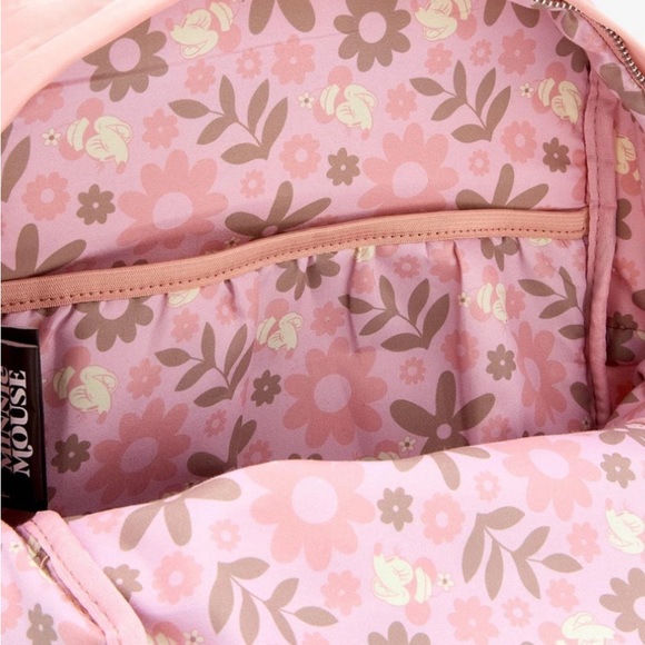 NWT 💎 Disney Pink Floral Backpack - Picture 4 of 5